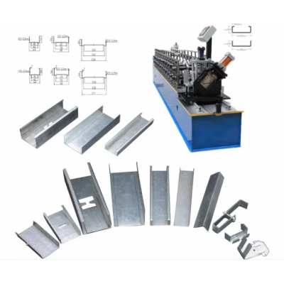 Gei C/z/t/u Light Keel Steel Profile Metal Stud And Track Roll Forming Machine